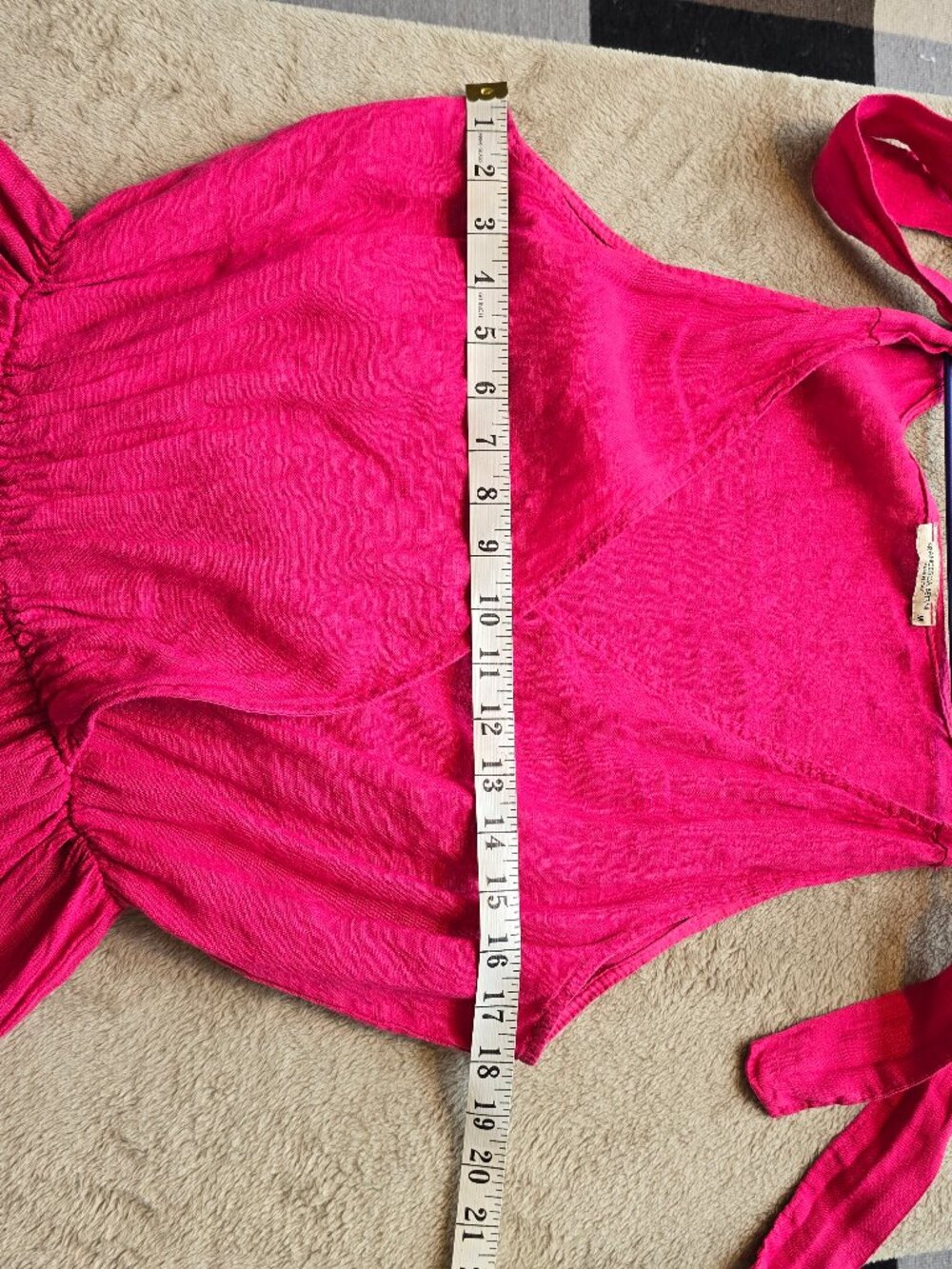 Francesca Bettini Made in Italy Hot Pink Linen Wide Leg Jumpsuit Medium - Picture 5 of 7